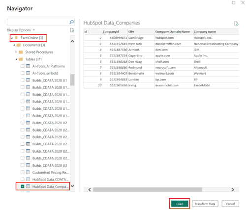 Connect Power BI to SharePoint Excel File