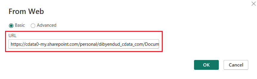Connect Power BI to SharePoint Excel File
