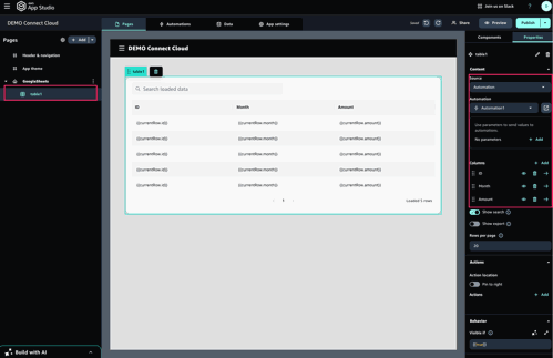 connectcloud-appstudio2spreadsheet