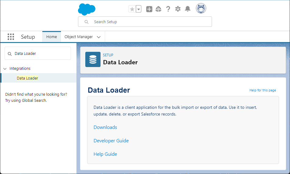 Salesforce Data Loader