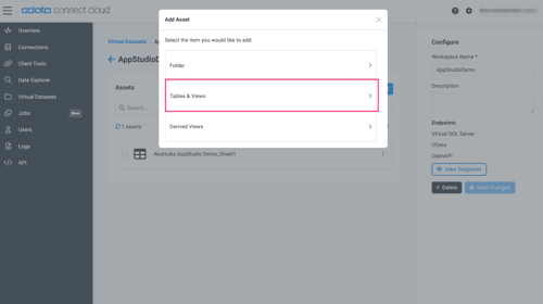 connectcloud-appstudio2spreadsheet