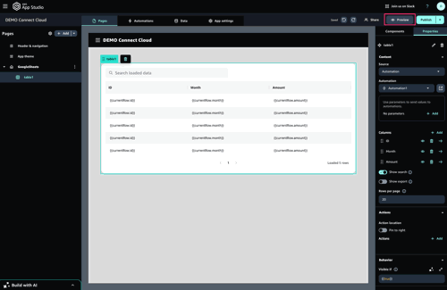 connectcloud-appstudio2spreadsheet