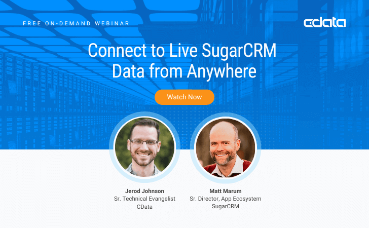 Connect to Live SugarCRM Data from Anywhere
