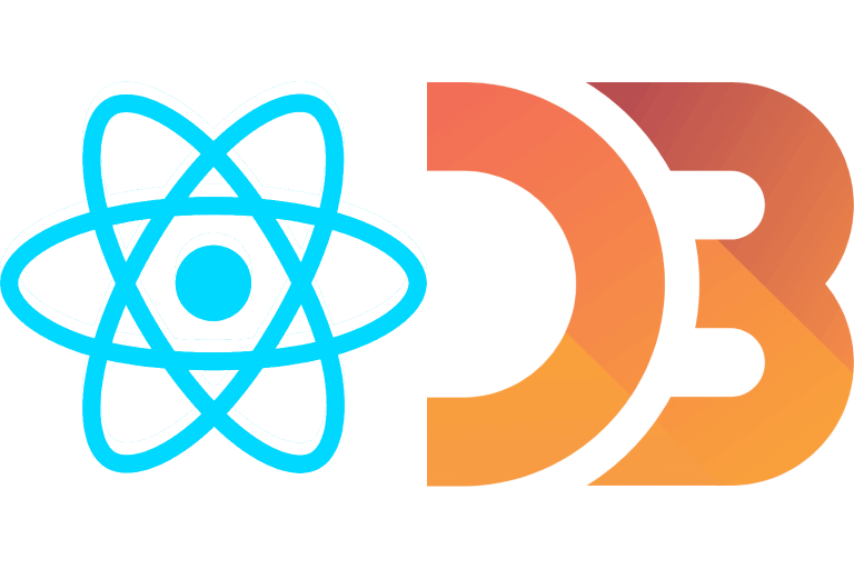 React & D3 logos