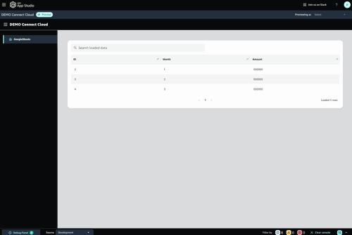connectcloud-appstudio2spreadsheet