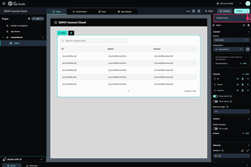 connectcloud-appstudio2spreadsheet