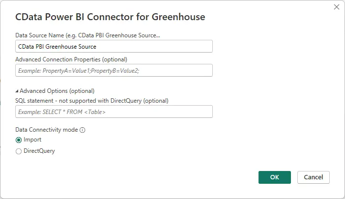 Greenhouse BI connect