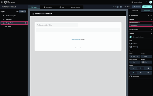 connectcloud-appstudio2spreadsheet
